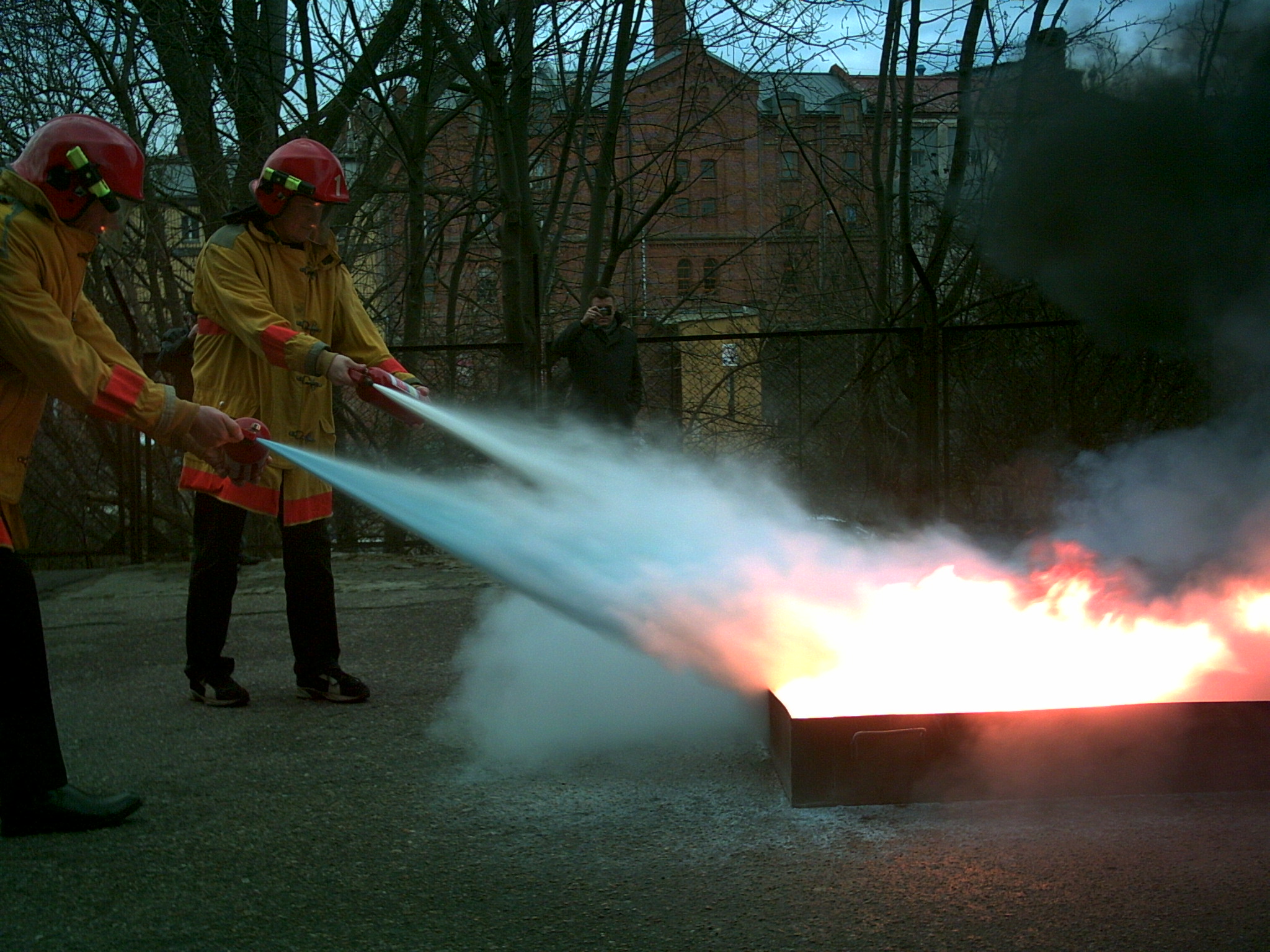 Treningowa akcja gaśnicza